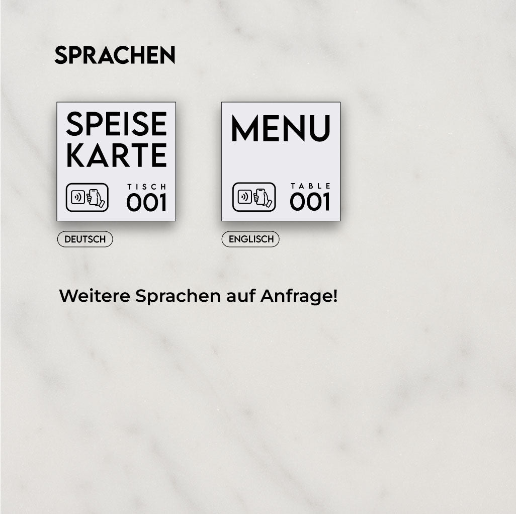 Tapsi - Speisekarte (via NFC)